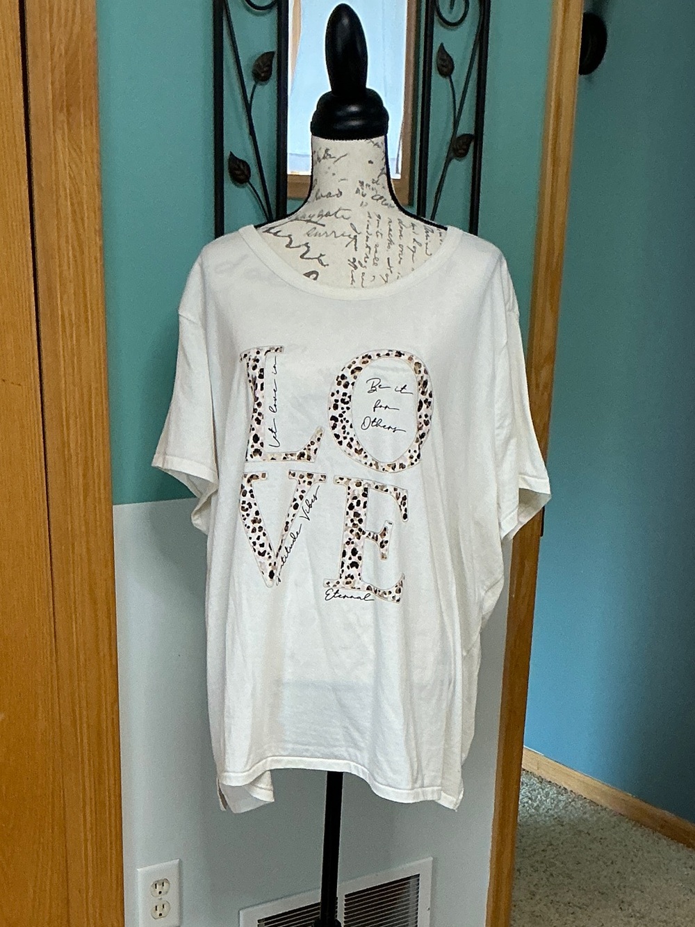 Women’s White 'LOVE' Graphic Tee